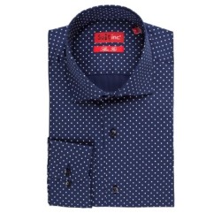 Overhemd Blauw - Polkadot...